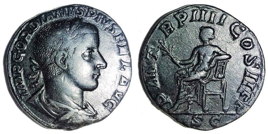 Gordian III Apollo seated sestertius.jpg