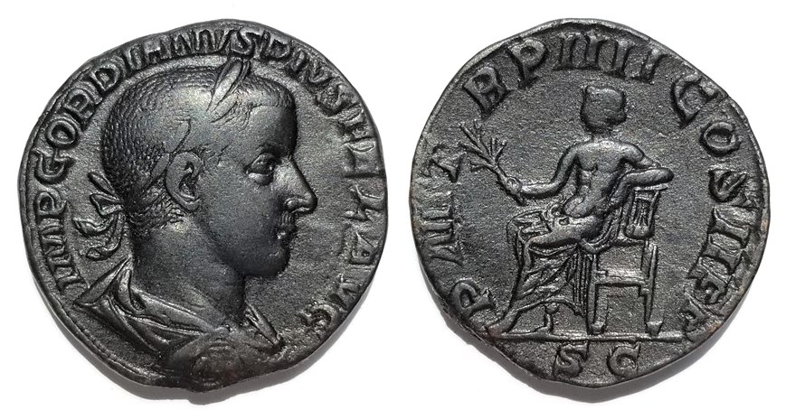 Gordian III Apollo seated sestertius.jpg