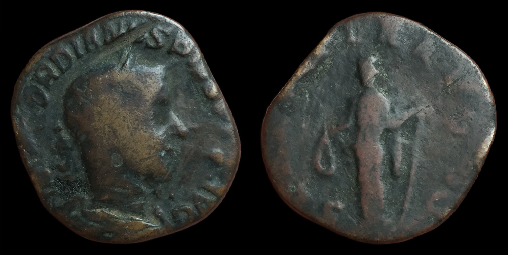 Gordian III, Sestertius, LAETITIA AVGN.png
