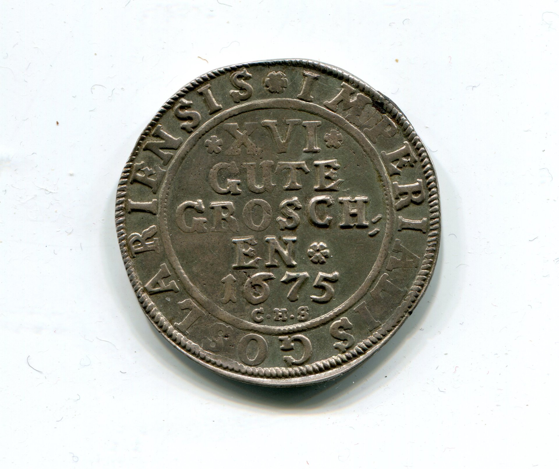 Goslar 16 Gute Groschen or Two thirds Taler 1675 LD rev 664.jpg
