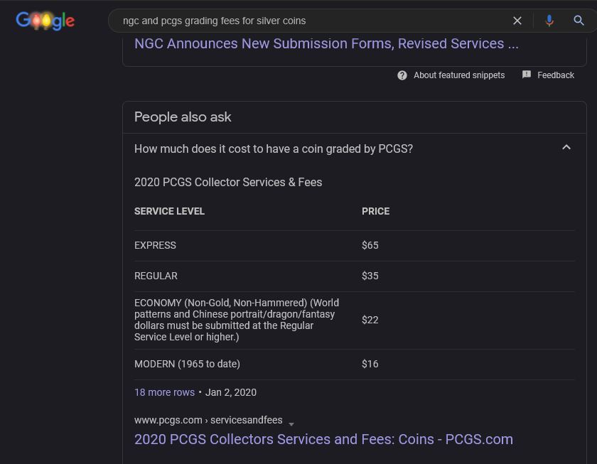grading fees PCGS.JPG