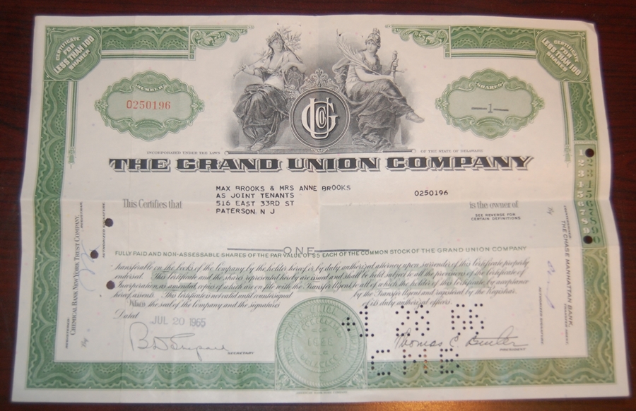 Grand Union Stock Certificate.JPG