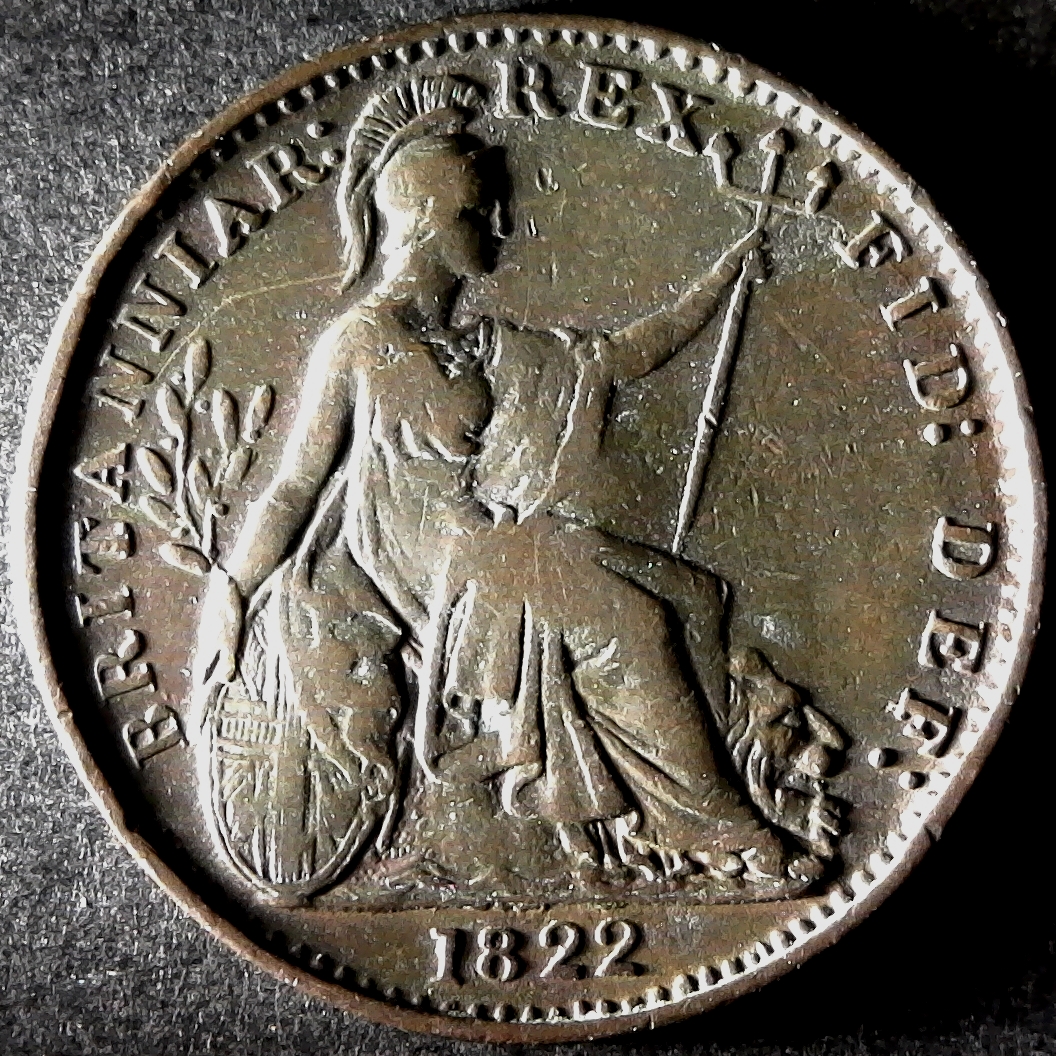 Great Britain 1822 Farthing obv less 10.jpg