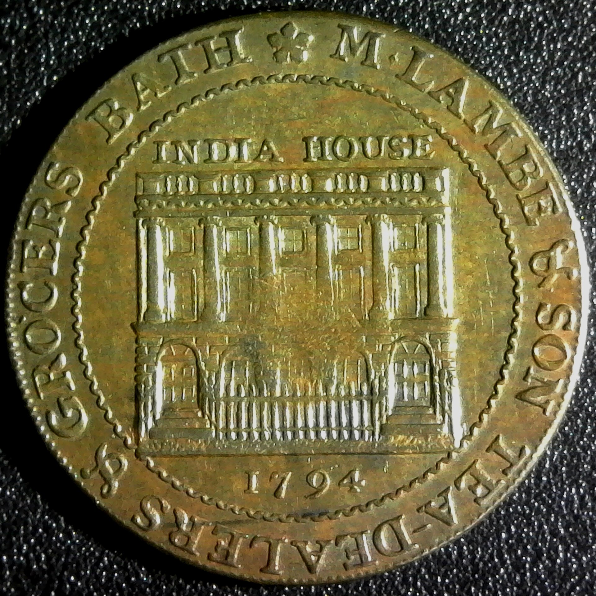 Great Britain Conder token. Somersetshire M. Lambe & Son Token 1794 rev.jpg