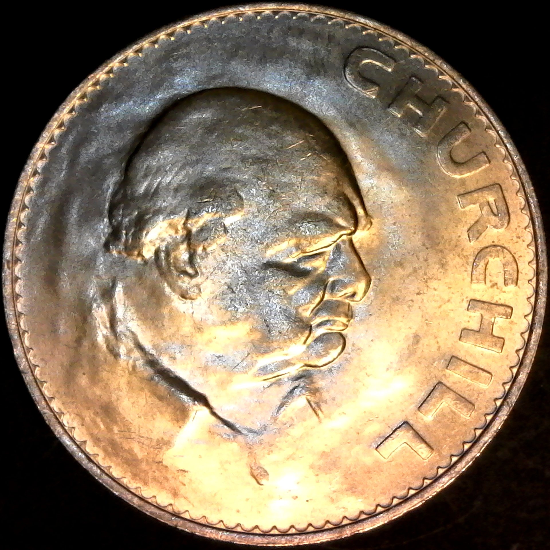 Great Britain Crown Winston Churchill 1965 rev.jpg