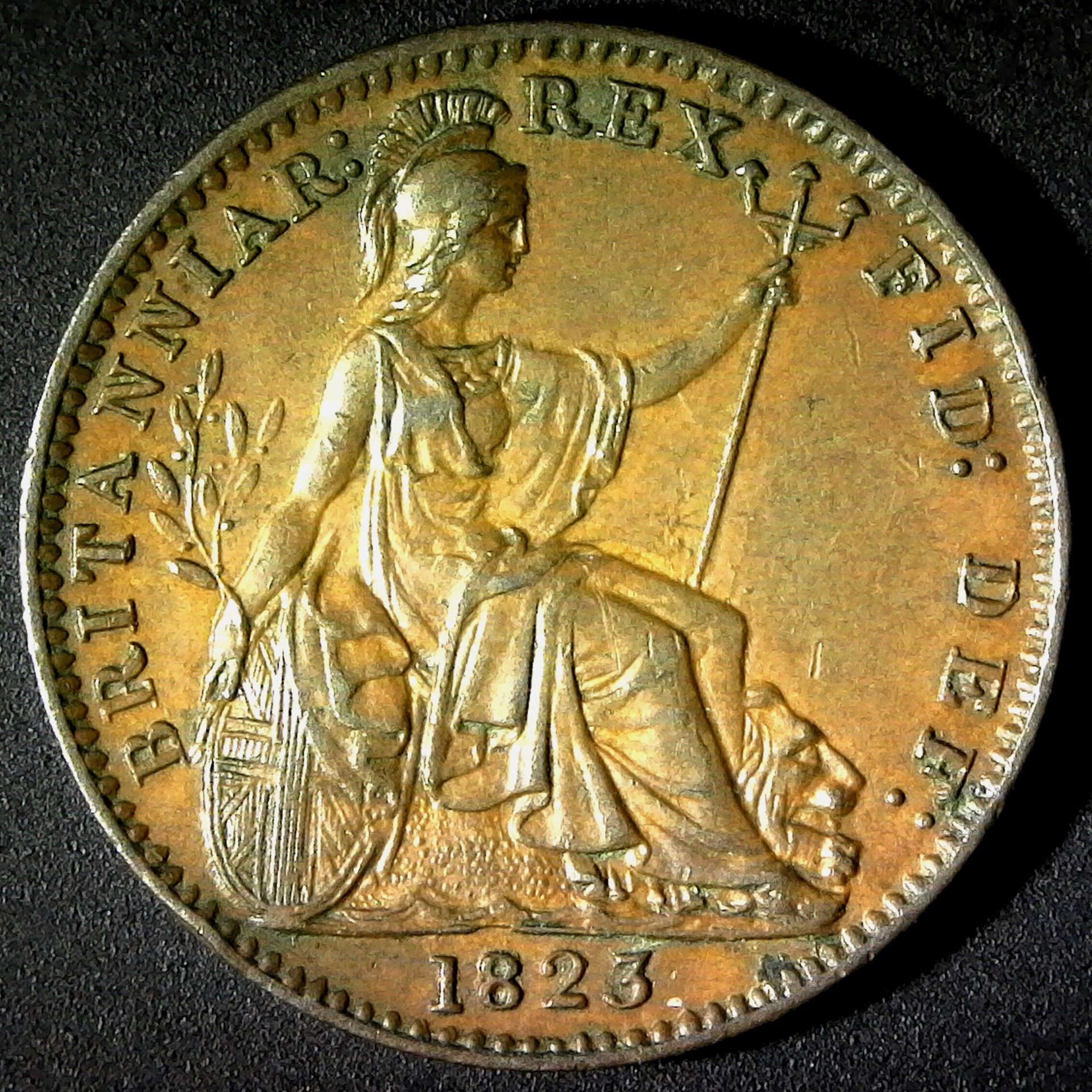 Great Britain Farthing 1823 obv.jpg