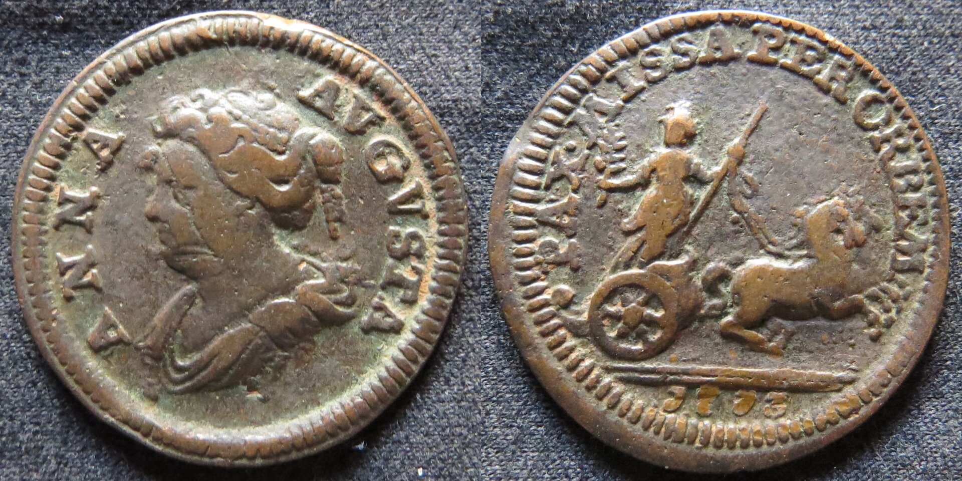 Great Britain Queen Anne Farthing Pattern 1713.jpg