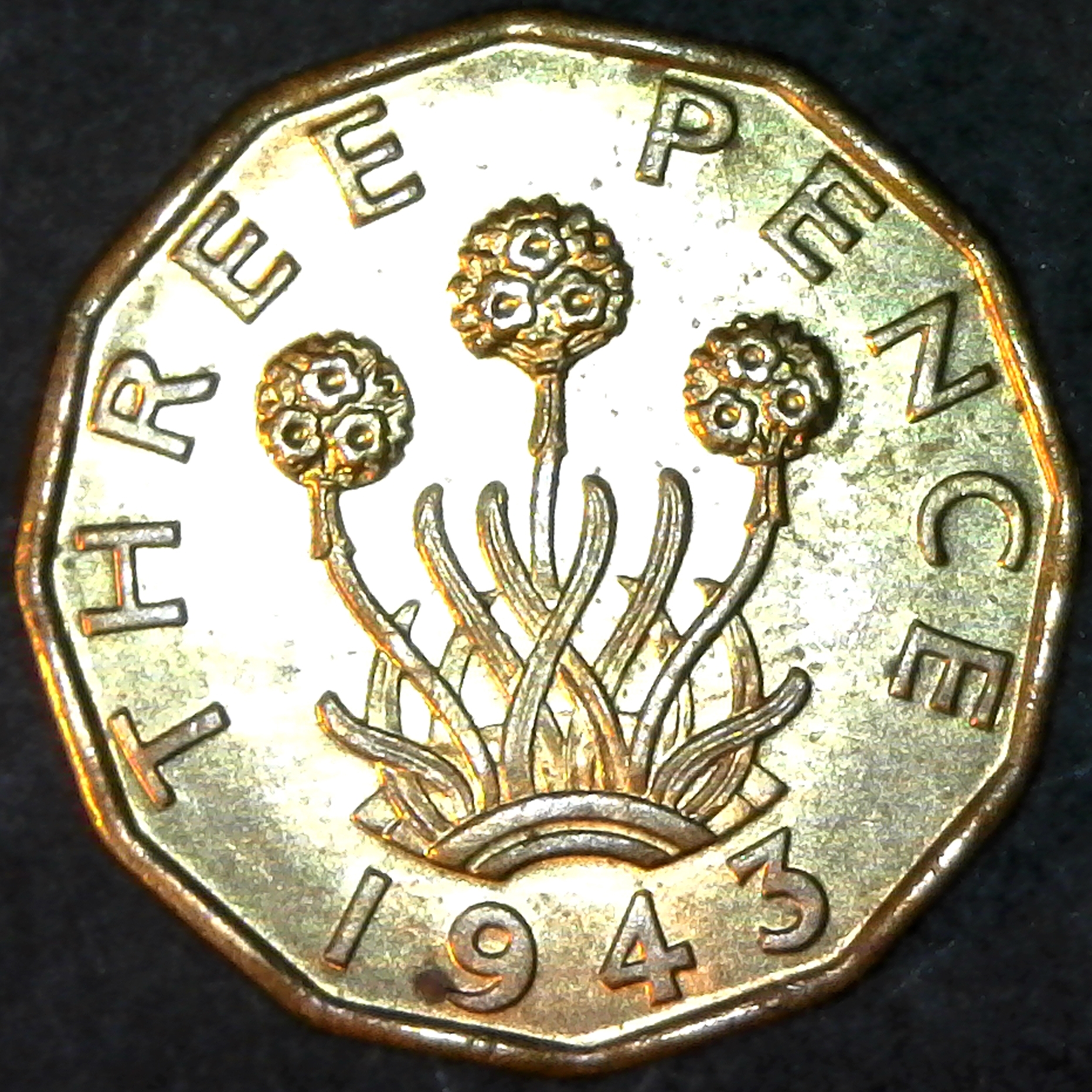 Great Britain Three Pence 1943 rev.jpg
