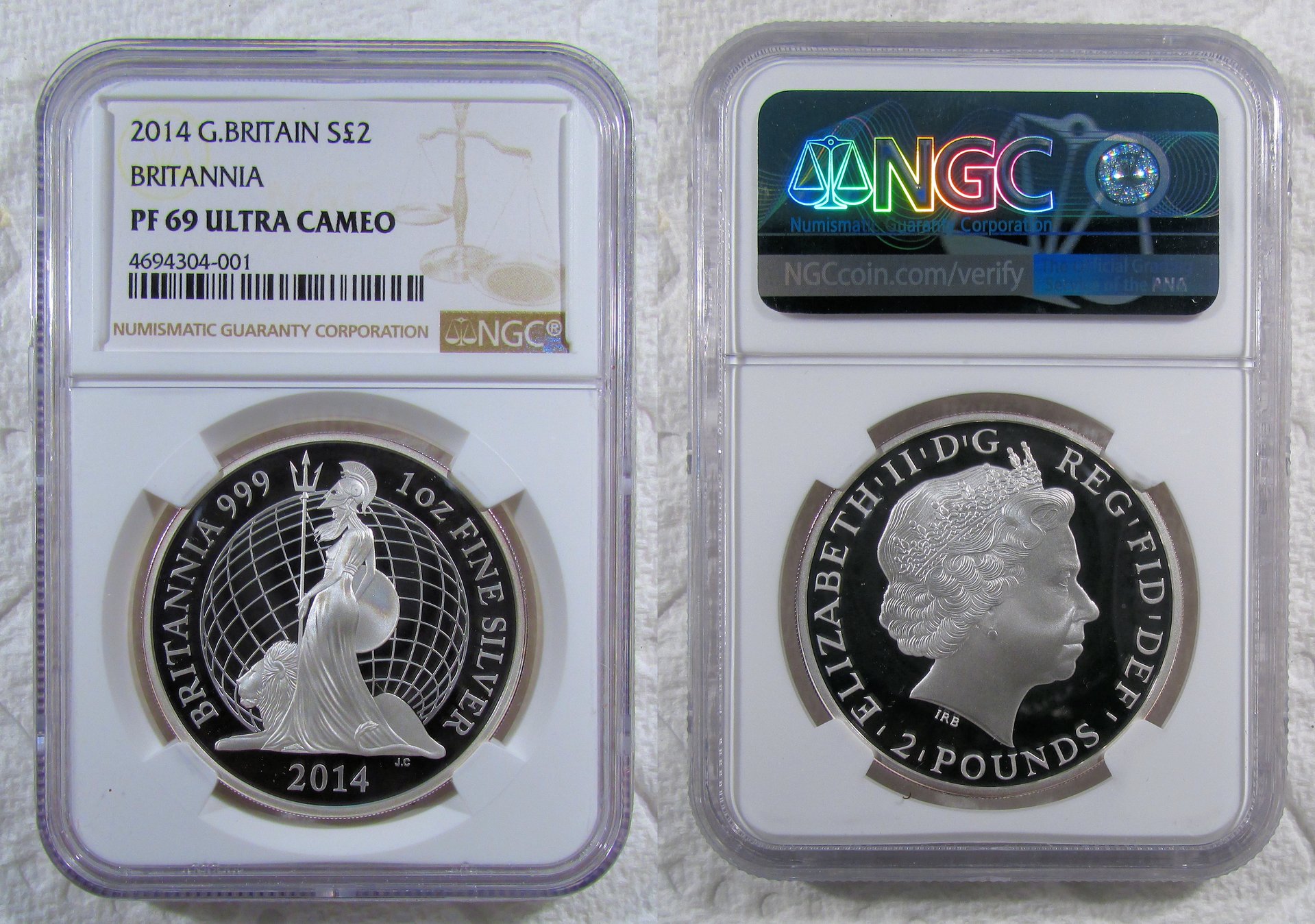 Great Britian 2014 Silver Proof Britannia PR69 Slab.jpg