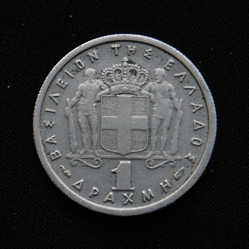 Greece - 1 Drachma - Paul I - 1954 - Reverse.jpg