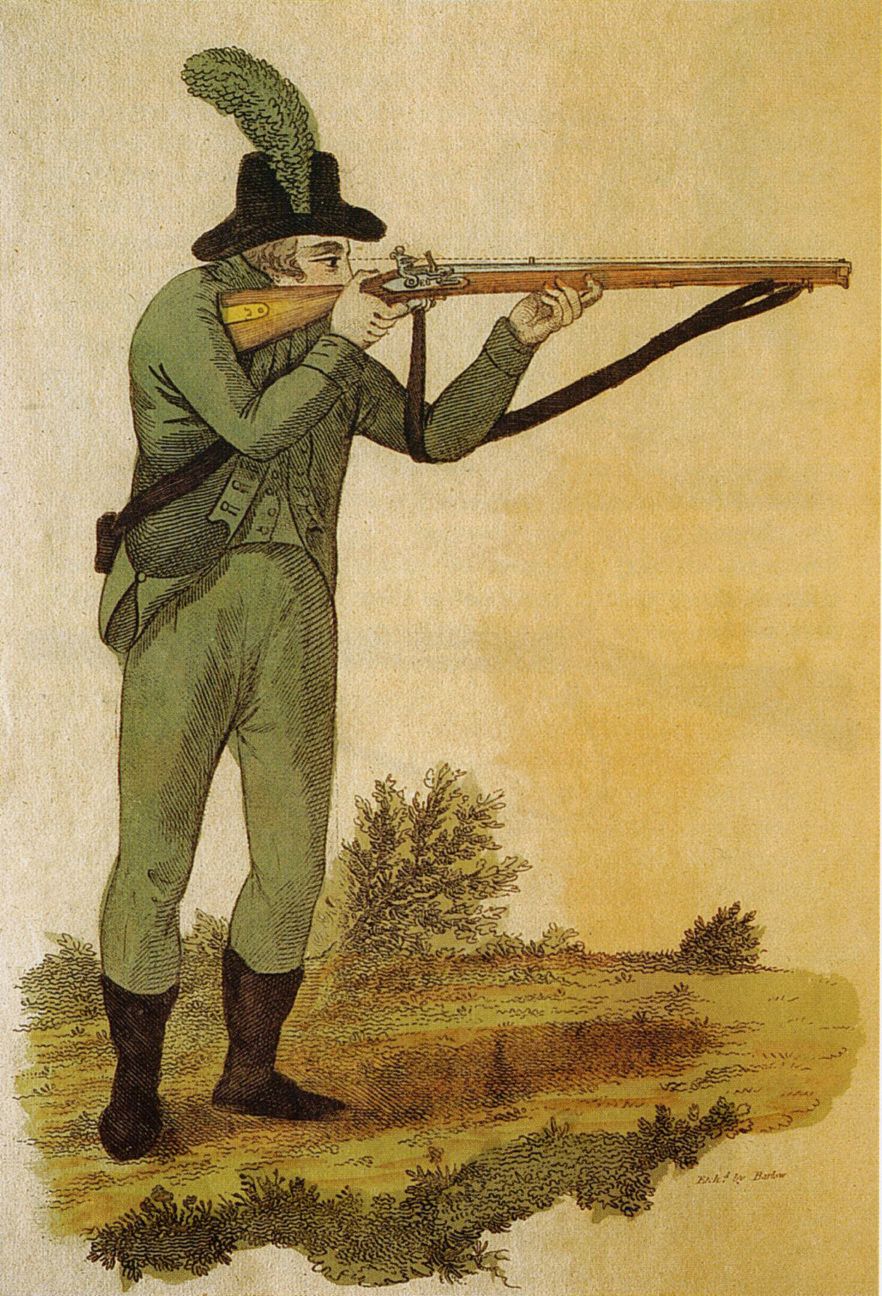 Green_jacketed_rifleman_firing_Baker_rifle_1803.jpg