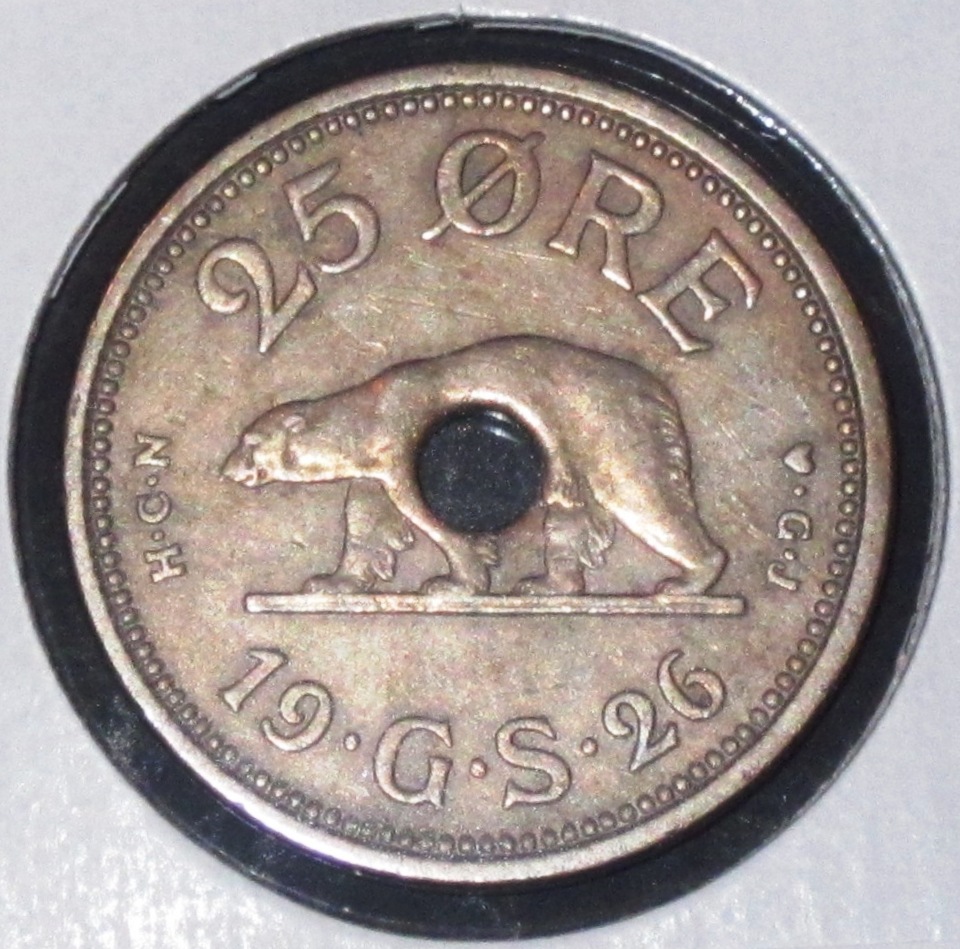 Greenland 1926 25 Ore w hole Rev.jpg