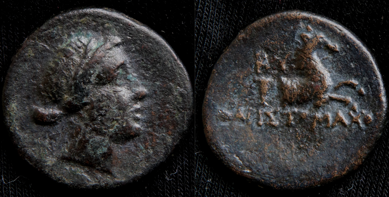 Griechen – Äolien, Kyme, AE17, Amazone Kyme:Pferdeprotome.png