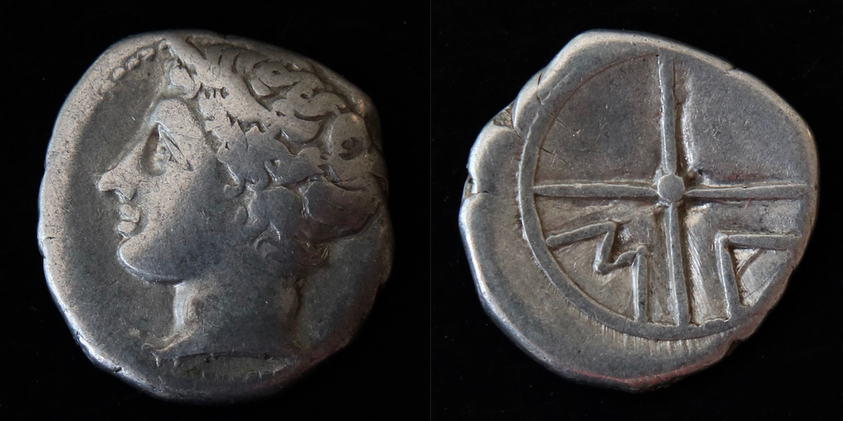 Griechen – Gallien, Massalia, Obolos.png