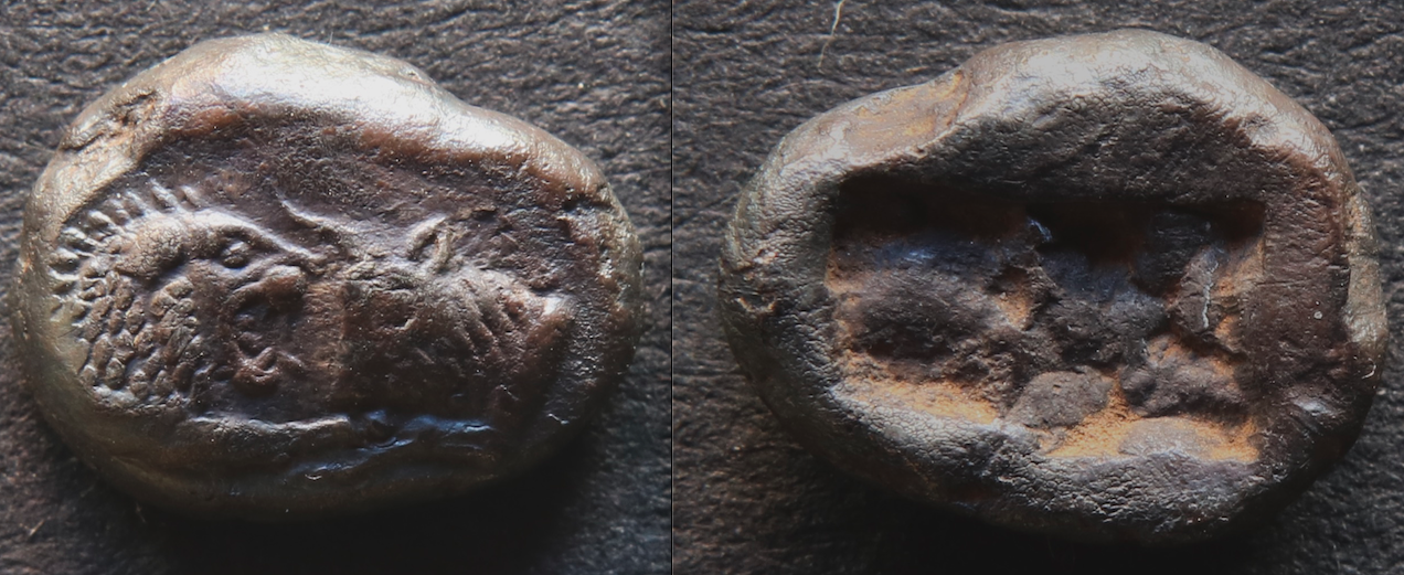 Griechen – Lydia, Krösus 1:6 stater.png