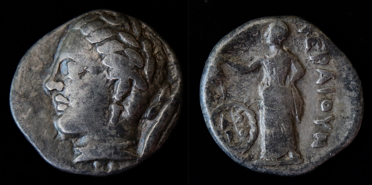 Griechen – Thessalien, Pherai, Hemidrachme, Nymphe Hygieia.png