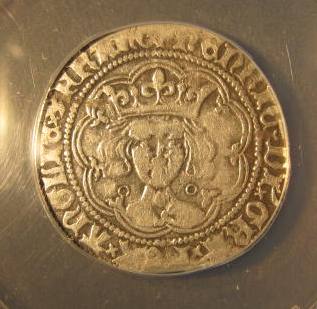 Groat Henry VI 1422 - 1430 obverse.JPG