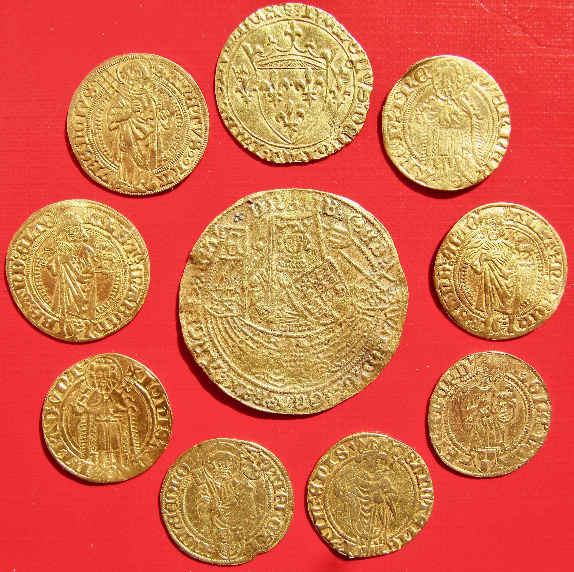 Group of Goldgulden and Gold Noble OBVERSES Pic2 - VGP - 1.jpg