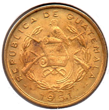 Guatemala - 1 Centavo - 1951 - Rev.jpg