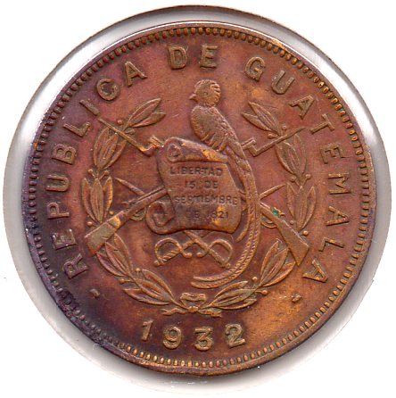 Guatemala - 2 Centavos - 1932 - Rev.jpg