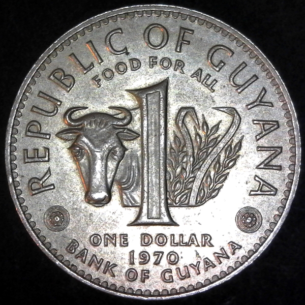 Guyana 1 Dollar 1970 obv DS.jpg