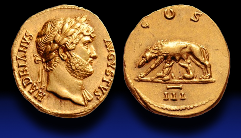 H1 - Hadrian AV aureus she-wolf.jpg