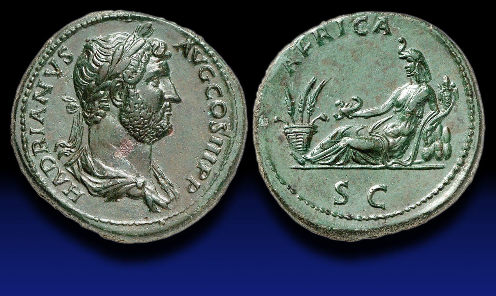 H3 - Hadrian AE sestertius Africa scorpion.jpg