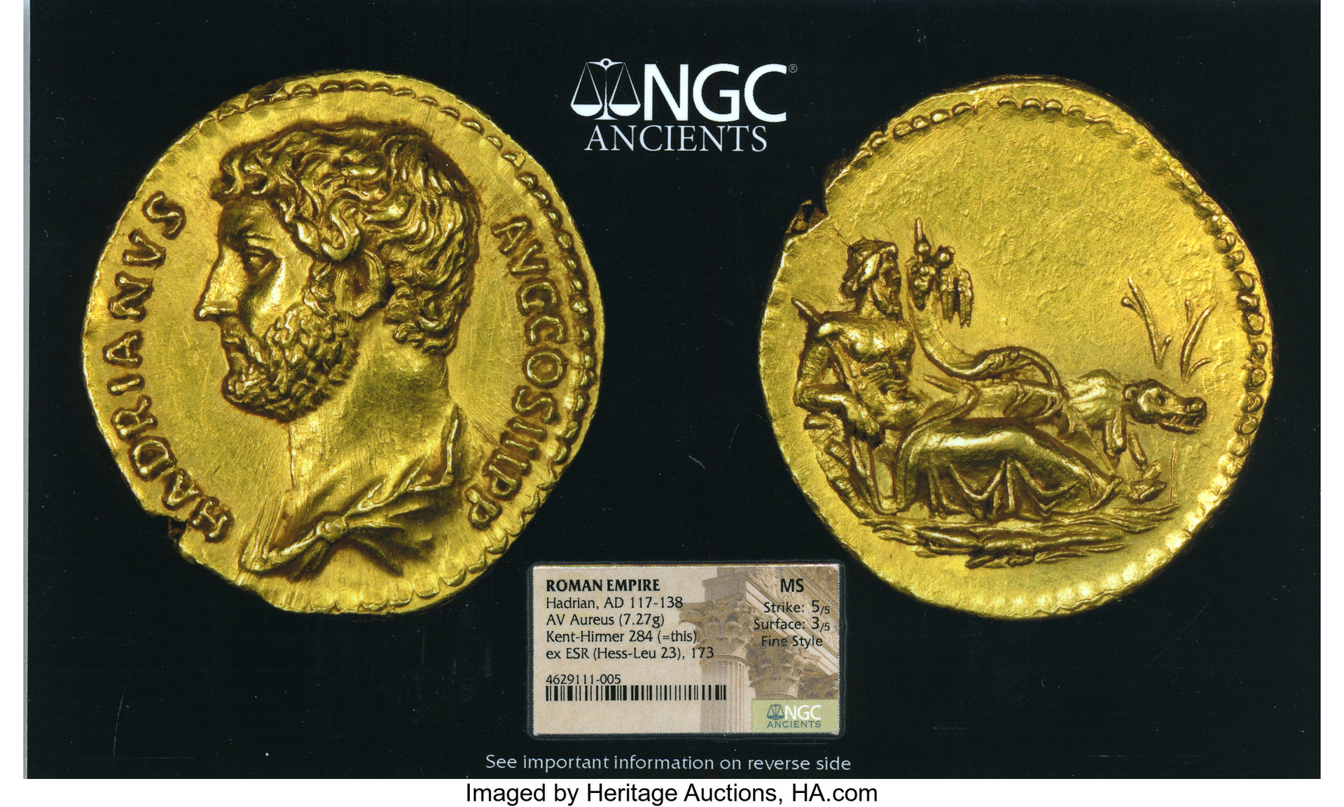 Hadrain, AD 117-138, Aureus, 7.27 gm.jpg