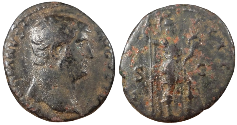 Hadrian AE As Roma Cornucopia.png