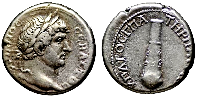 Hadrian didrachm - club reverse Caesarea  Cappadocia jpg version.jpg