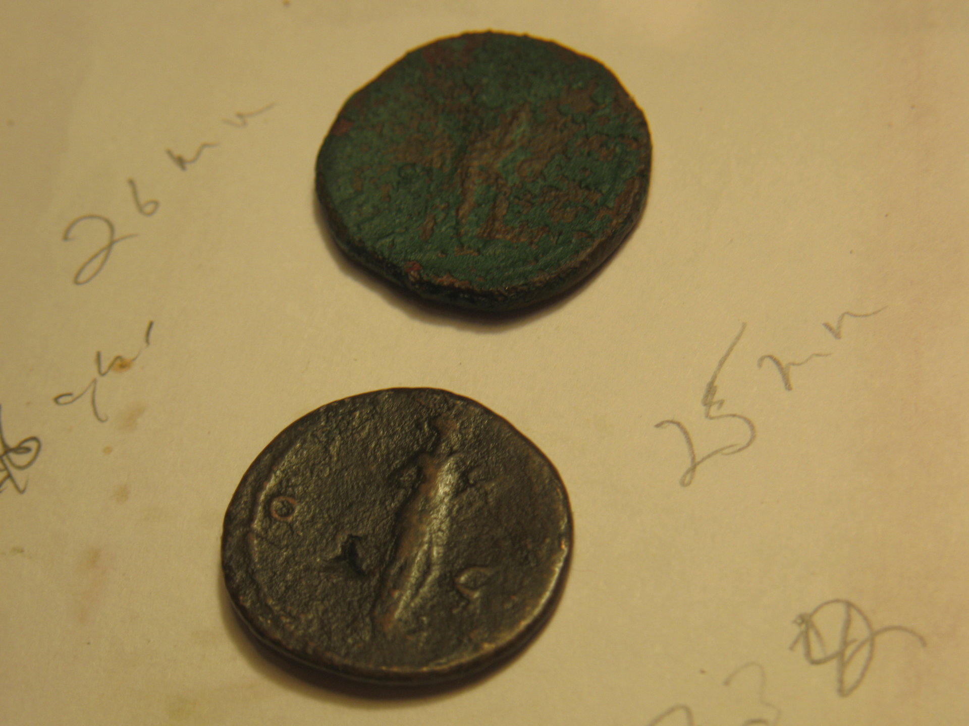 Hadrian dupondius and As 002.JPG