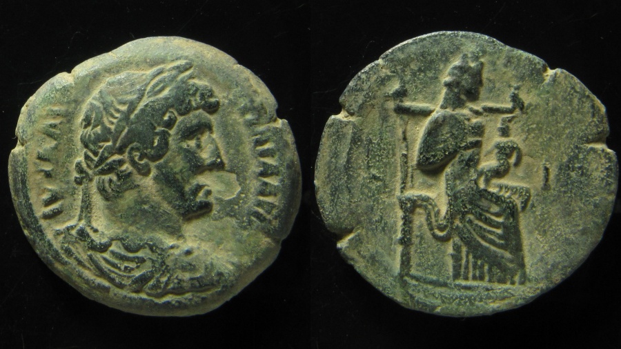 Hadrian Roman Alexandria Diobol, Isis & Harpokrates reverse.jpg