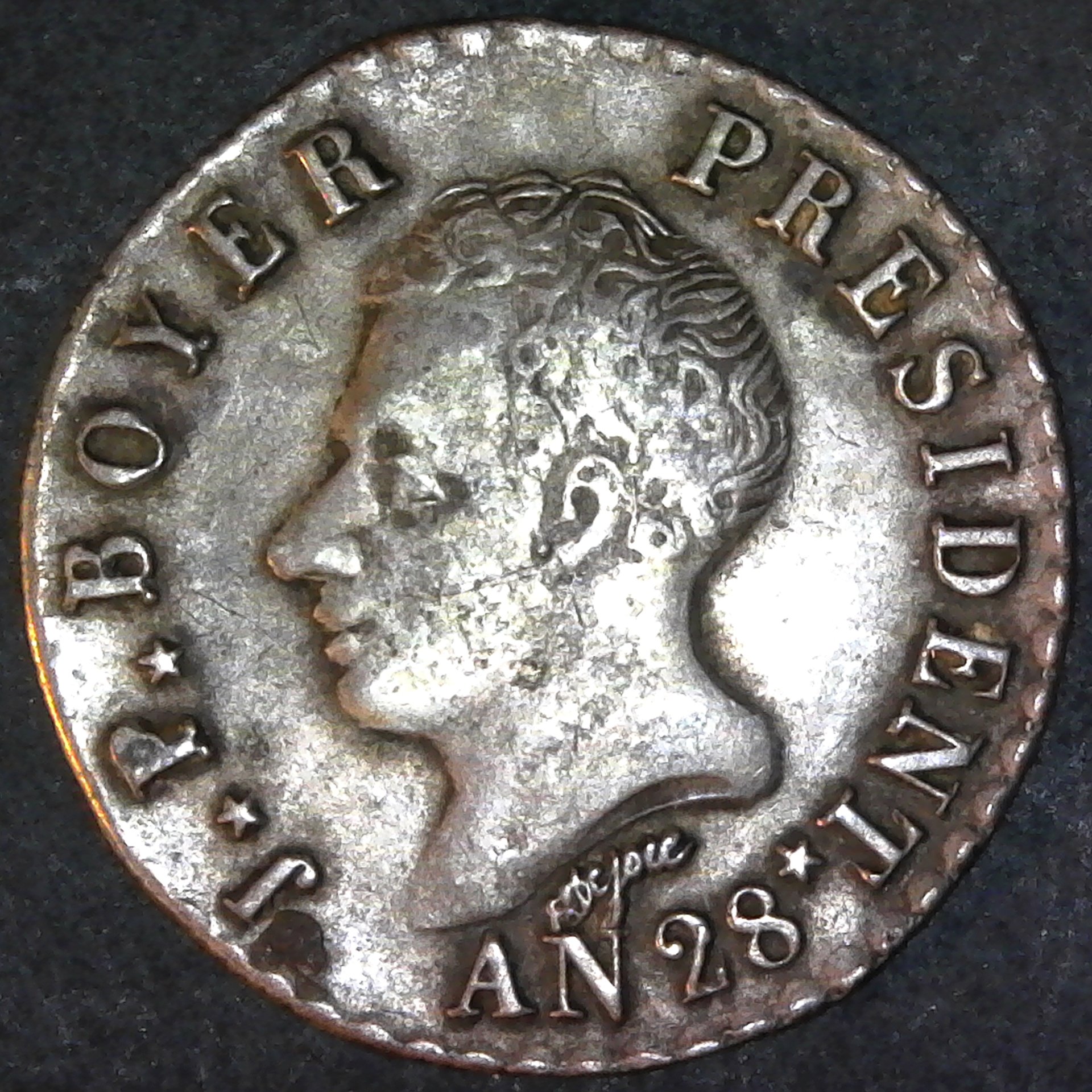 Haiti 50 Centimes 1831 AN28 obv.jpg