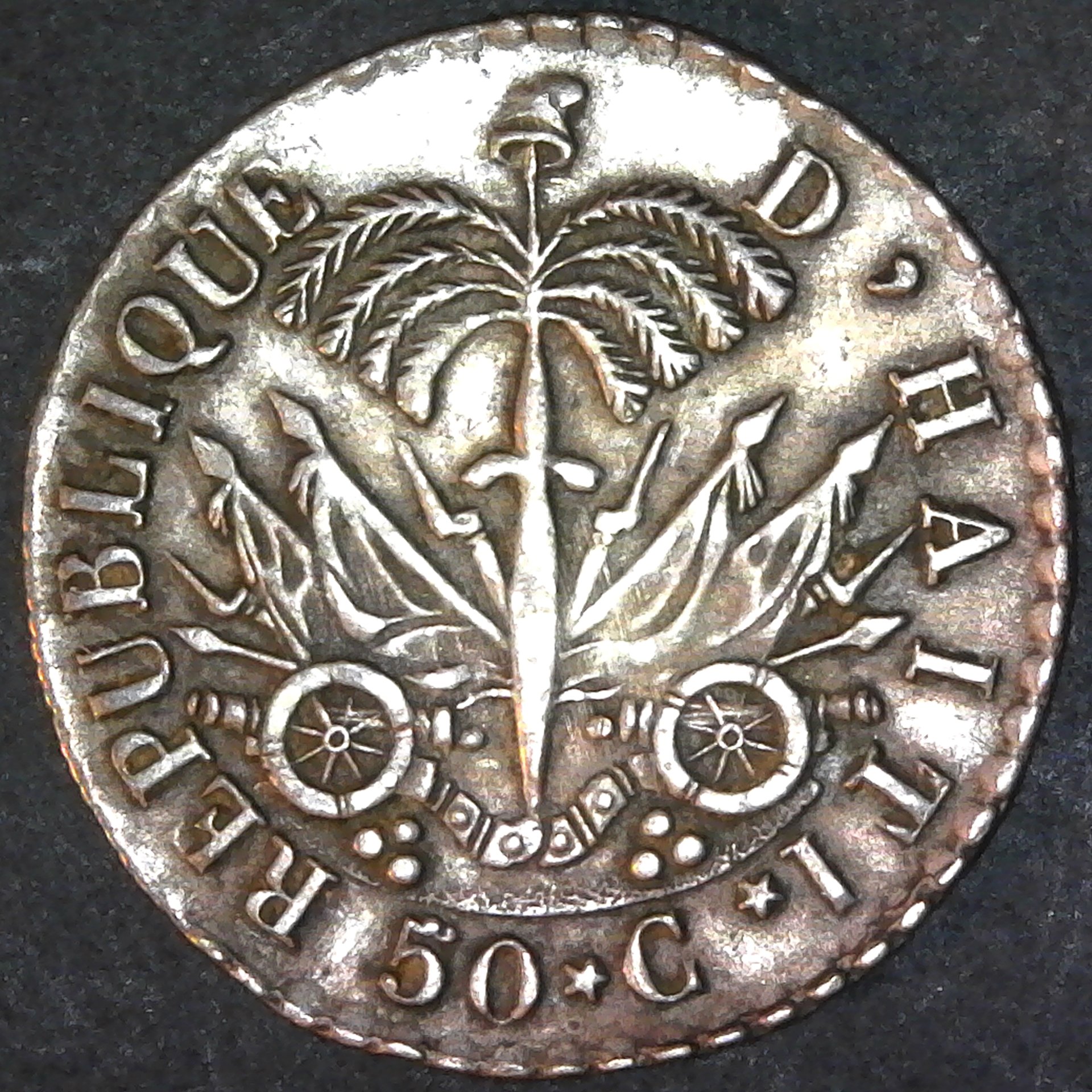 Haiti 50 Centimes 1831 AN28 rev.jpg