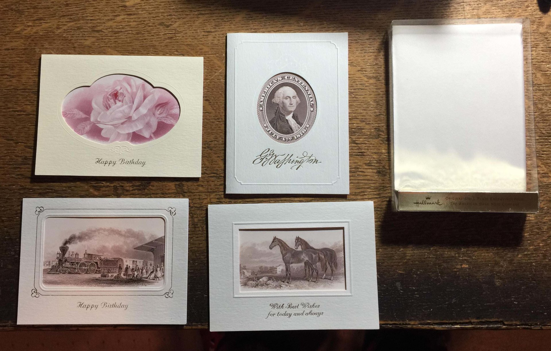 Hallmark ABN cards in box.JPG