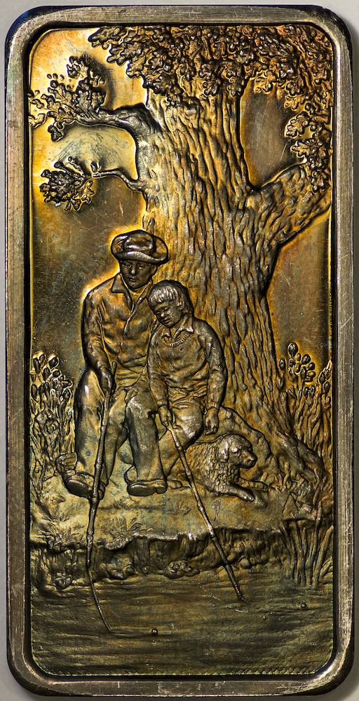 Hamilton Mint - 1974 Fathers Day 1 oz Silver Bar - Obverse.jpg