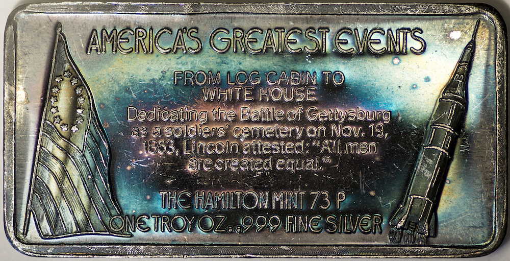 Hamilton Mint - Gettysburg Address 1 oz Silver Bar - Reverse.jpg