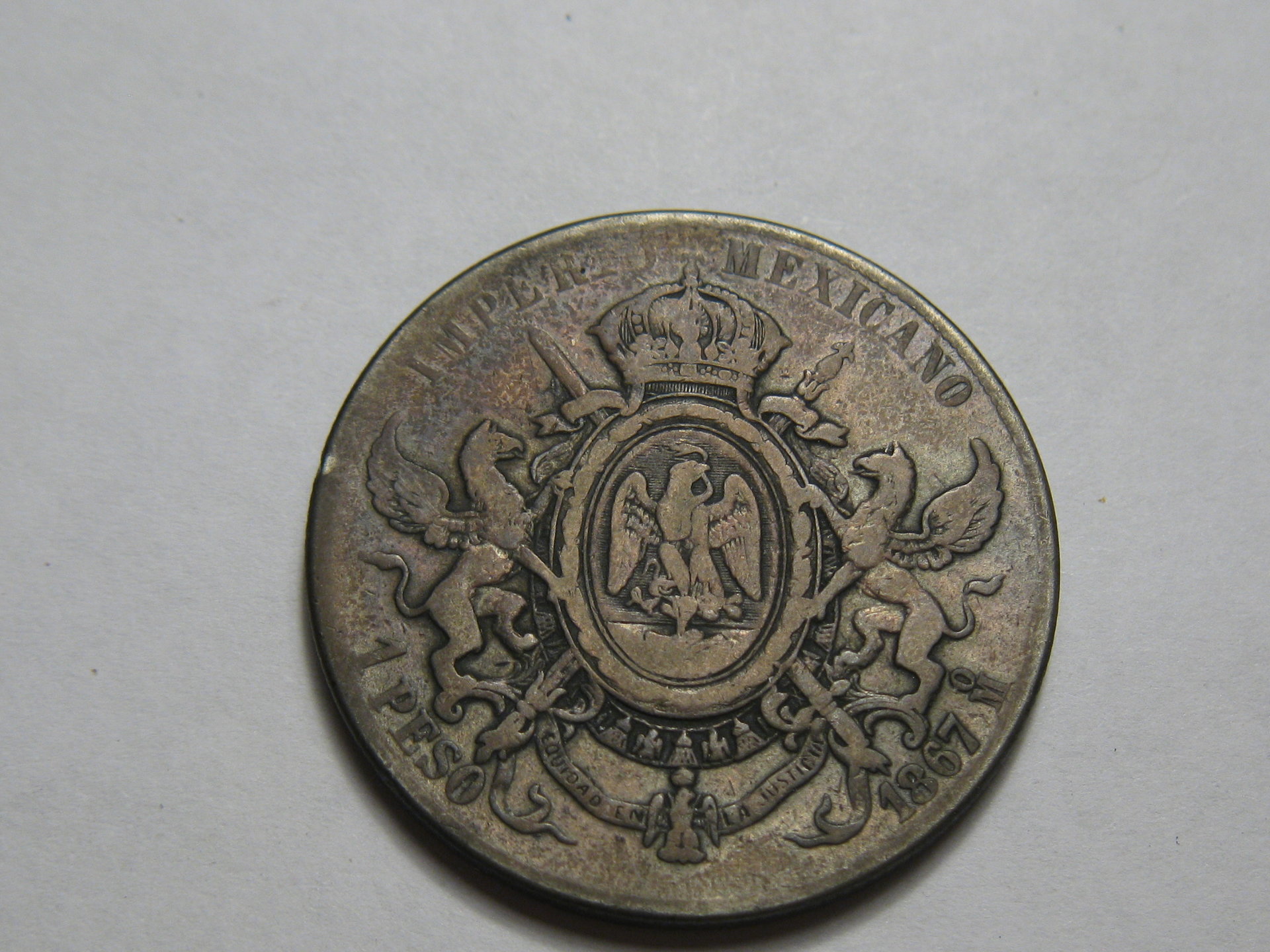hazelnut extract emperor Maximillo 1867 peso 003.JPG