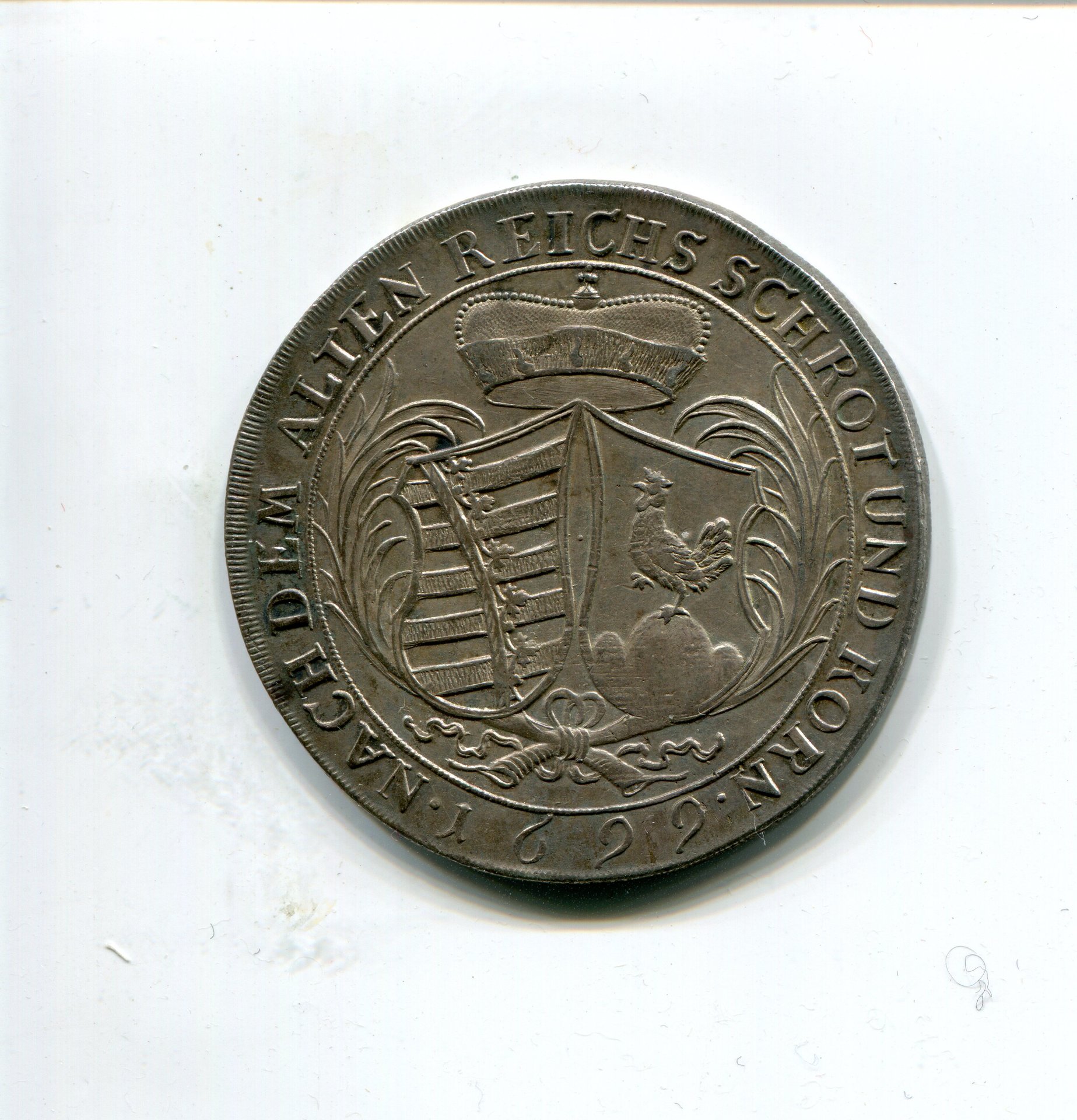 Henneberg-Ilmenau Saxony Princes Taler 1699 LD rev 041.jpg