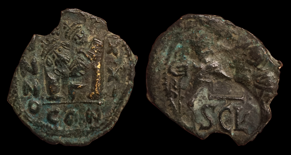 Heraclius and Heraclius Constantine, Counterstamped Follis, Sicily  Mint.png