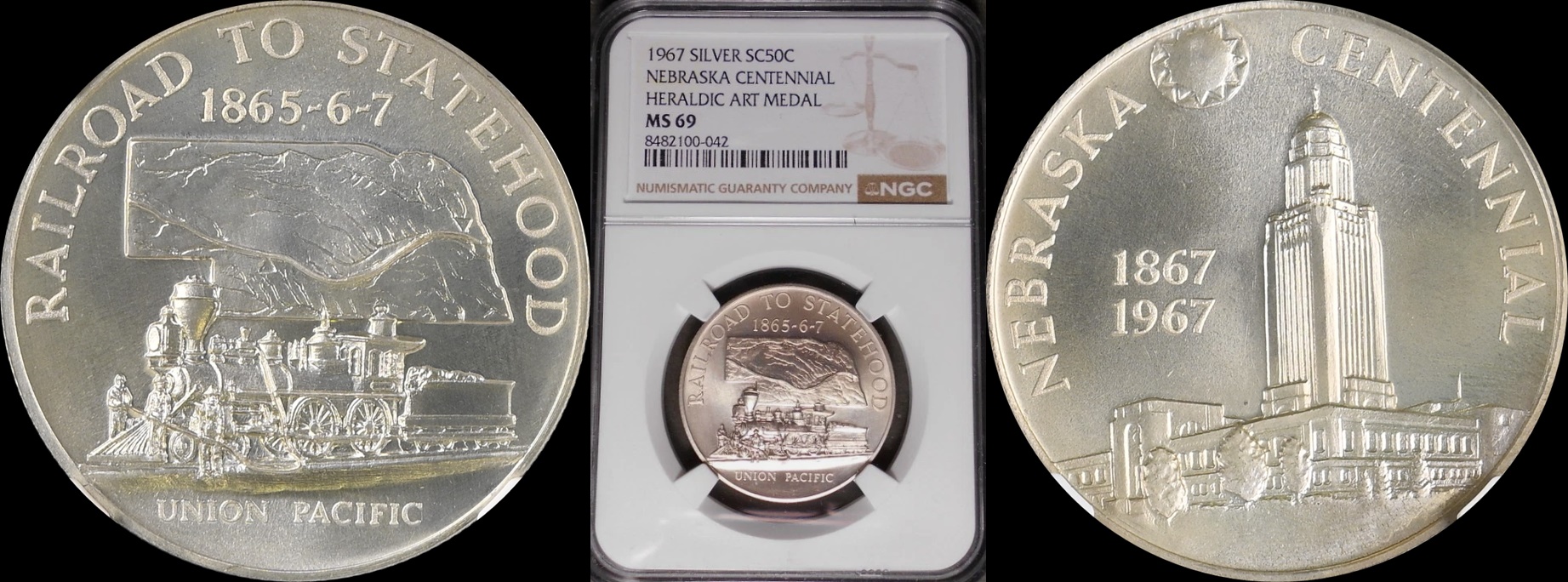 Heraldic Art NGC MS-69, Nebraska Centennial SD-horz.jpg