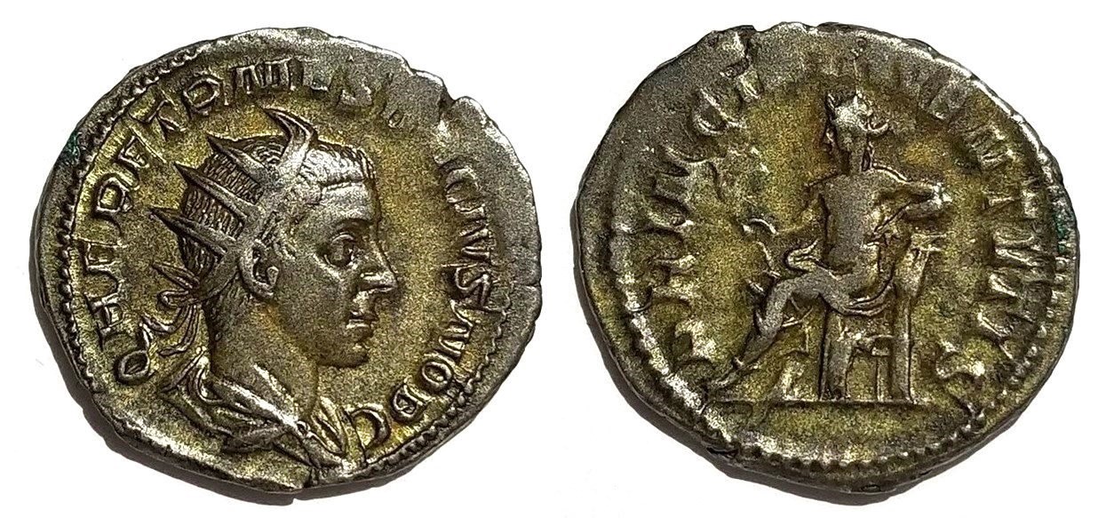 Herennius Etruscus PRINCIPI IVVENTVTIS Apollo antoninianus.jpg