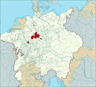 Hesse-Kassel Map, 1618, within Holy Roman Empire.jpg