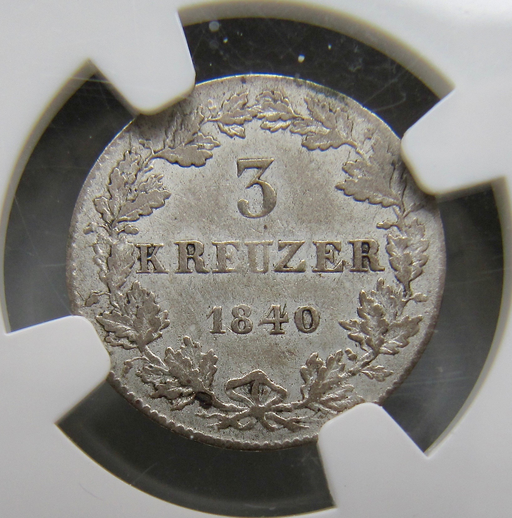 Hessen Homburg 3 kreuzer 1840 REV N VGP - 1.jpg