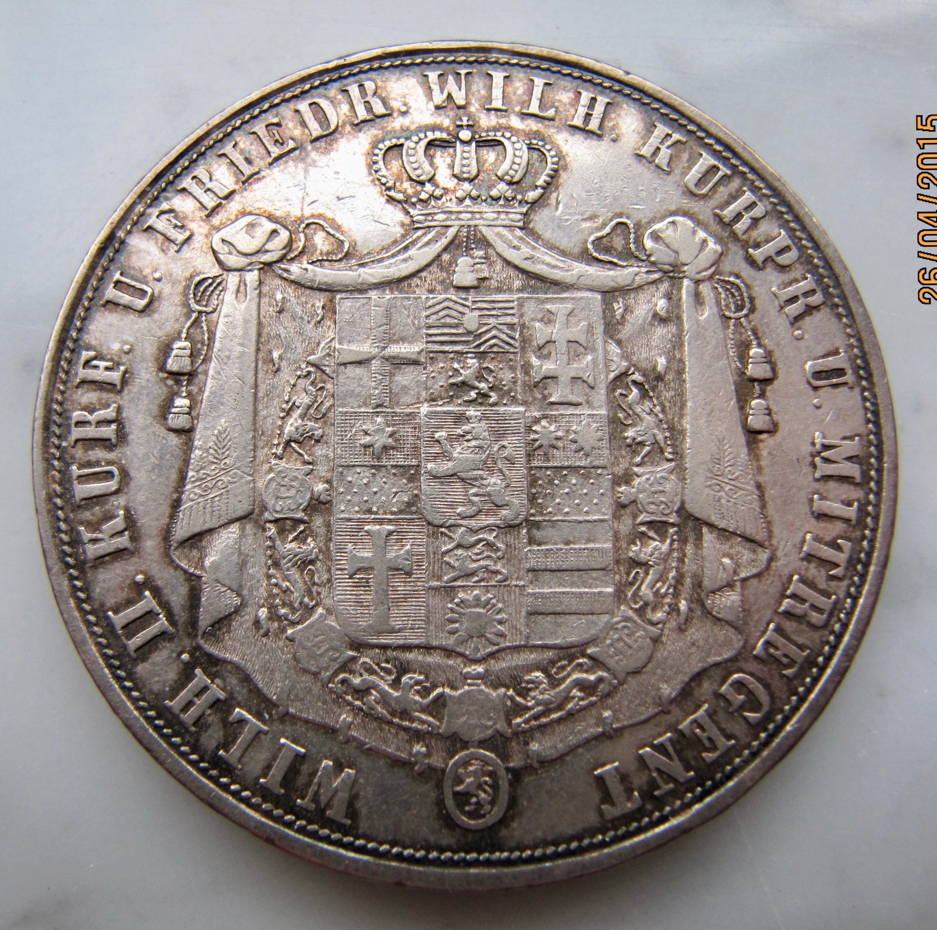 Hessen kassel Doppeltaler 1842 OBV1 N - 1.jpg