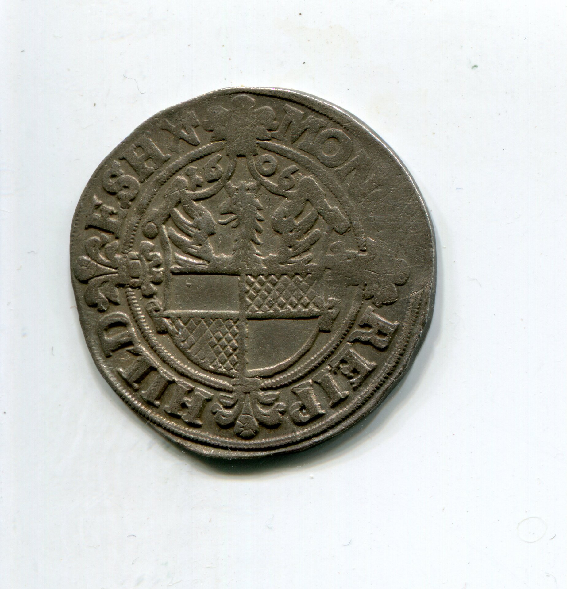 Hildesheim City Emp Rud II 2 Schilling One sixteenth Taler 1606 obv 175.jpg