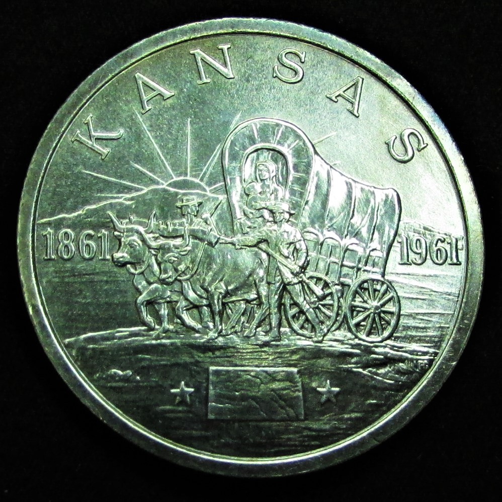 HK-586 (1961)  Kansas Statehood - obverse.JPG