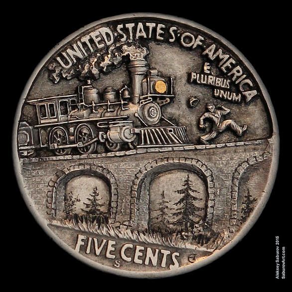 Hobo Nickels _ Hand Engraving Art by __Aleksey Saburov.jpg