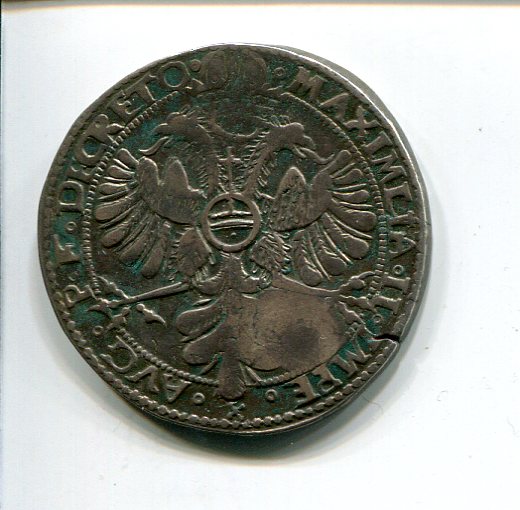 Holland cm 1573 on Cologne City Halbtaler 1570 rev 238.jpg