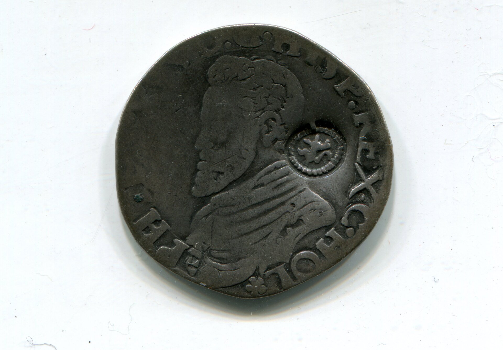 Holland cm on Phil II Holland Fifth of daalder nd 1562-4 obv 543.jpg